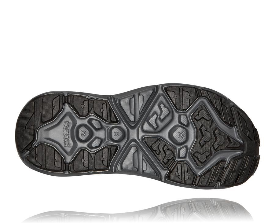 Hoka Australia One One Hopara - Mens Sandals Black - FIGUO-5712